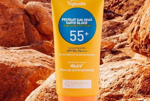 Kem chống nắng Veghealth PREMIUM SUN AQUA Super Block SPF55+ PA++++