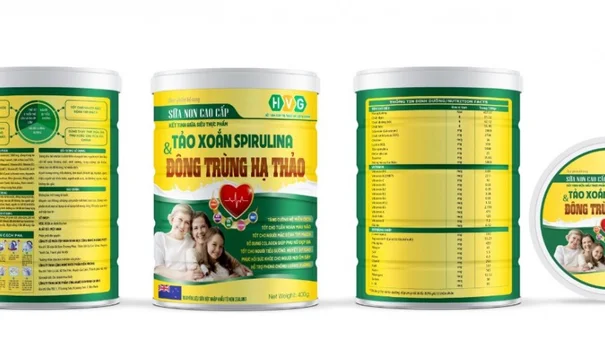 Sữa non cao cấp Tảo xoắn Spirulina Đông trùng hạ thảo