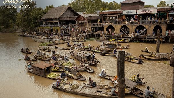 'Đất rừng phương Nam' hé lộ hậu trường đại cảnh chợ nổi miền Tây