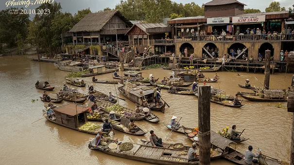 'Đất rừng phương Nam' hé lộ hậu trường đại cảnh chợ nổi miền Tây