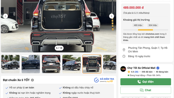 Chợ Tốt Xe lần đầu giới thiệu tính năng livestream mua xe cũ