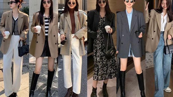 Lưu Set Đồ Mùa Đông Kết Hợp Với Áo Blazer Thanh Lịch