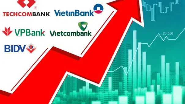 Cổ phiếu ngân hàng dậy sóng, VN-Index tăng gần 14 điểm