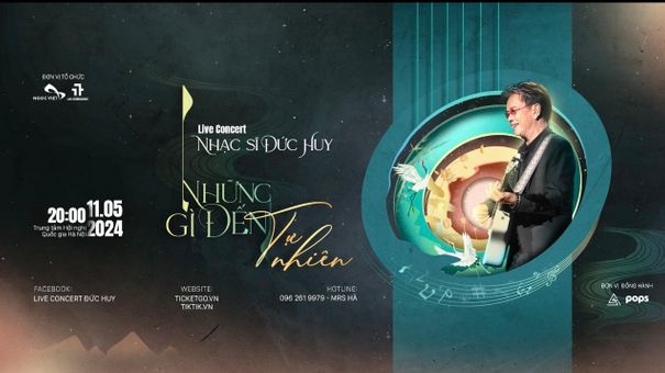 Live concert nhạc sĩ Đức Huy mở bán vé chính thức từ 10/3