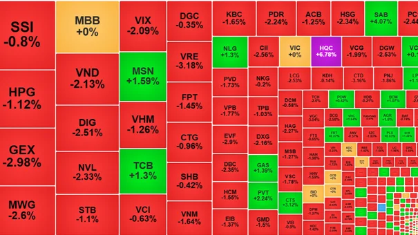 Vn-Index Lao Dốc, HoSE Gặp Sự Cố Nghẽn Lệnh Trong Phiên Ngày 6/3