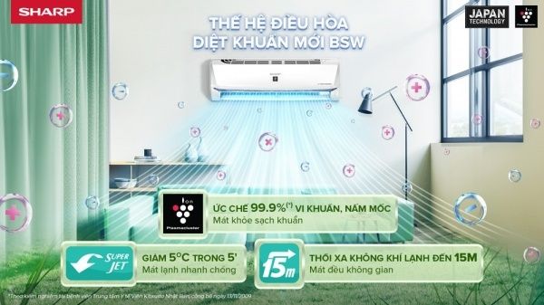 Shap ra mắt thế hệ điều hòa diệt khuẩn BSW với những tính năng ưu việt