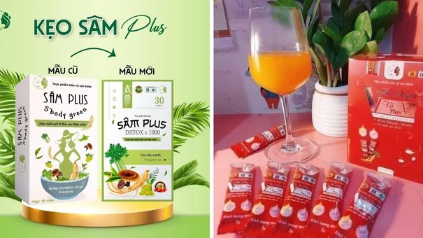Các sản phẩm thực phẩm bảo vệ sức khỏe: Sâm Plus S’body Green, Vạn Xuân Tố Nữ Plus vi phạm quy định của pháp luật về quảng cáo trên một số website
