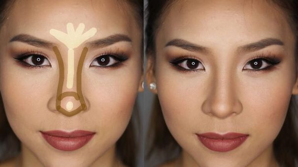 Mẹo Trang Điểm Tạo Khối Các Dáng Mũi Giúp Gọn Mặt