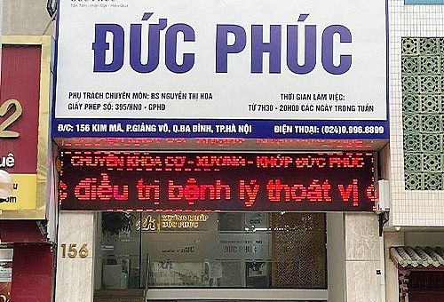 Phòng khám Y học cổ truyền Việt Đức bị xử phạt