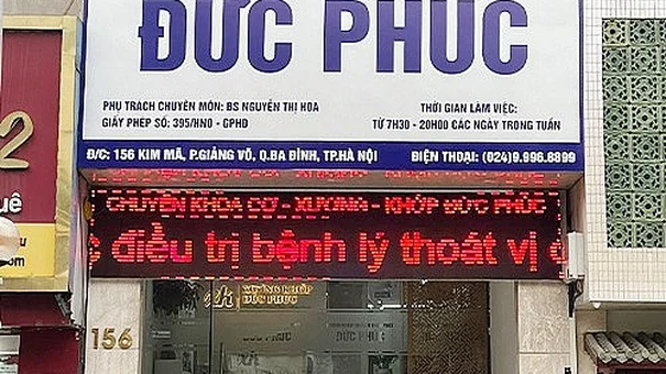 Phòng khám Y học cổ truyền Việt Đức bị xử phạt