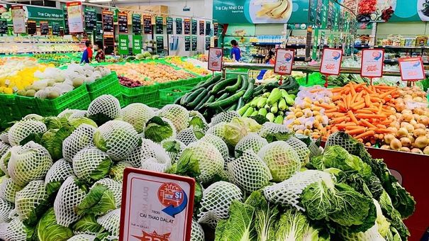 Siêu thị tăng nhập rau, củ từ miền Nam ra Bắc