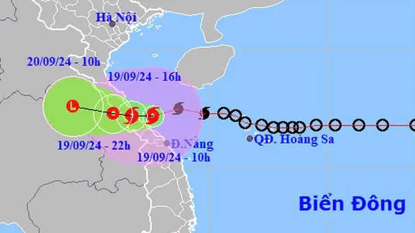 Bão số 4 đổ bộ vào Quảng Bình - Quảng Trị, miền Trung mưa to