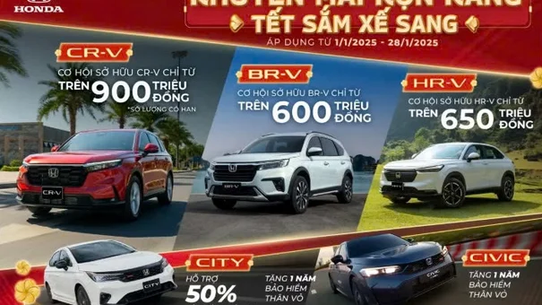 Honda Việt Nam triển khai chương trình khuyến mại hấp dẫn cho các dòng xe