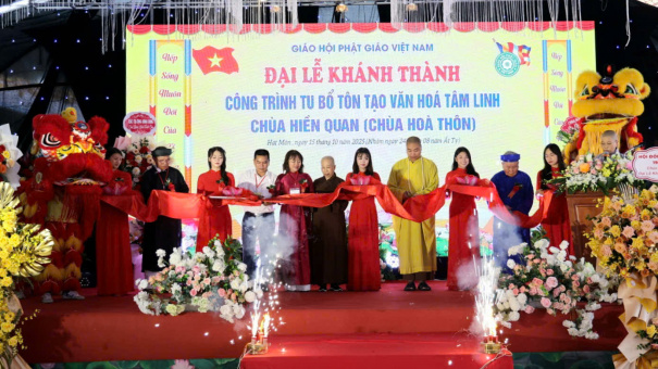 Khánh thành Chùa Hòa Thôn sau gần hai năm trùng tu, tôn tạo