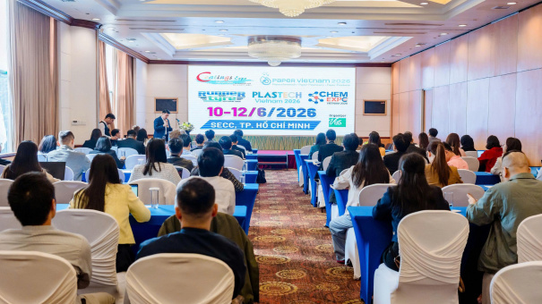 Chuỗi Triển lãm quốc tế chuyên ngành sơn phủ,giấy,cao su,nhựa và hóa chất sẽ diễn ra từ ngày 10–12/6/2026