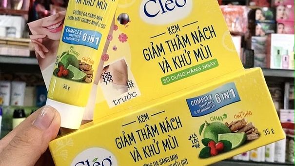 Đình chỉ lưu hành, thu hồi và tiêu hủy lô sản phẩm mỹ phẩm Kem giảm thâm nách và khử mùi Cléo - Hộp 1 tuýp 35g