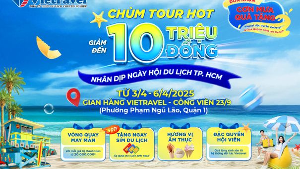 Nhiều ưu đãi độc quyền tại Ngày hội Du lịch TPHCM 2025