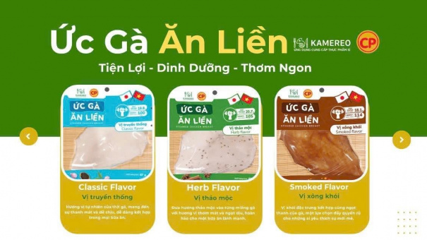 Ức gà ăn liền Kamereo: Giải pháp bữa ăn nhanh, lành mạnh cho người bận rộn