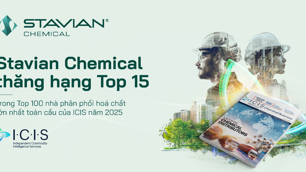 Stavian Hóa chất lọt top 15 trong 100 nhà phân phối hóa chất lớn nhất toàn cầu