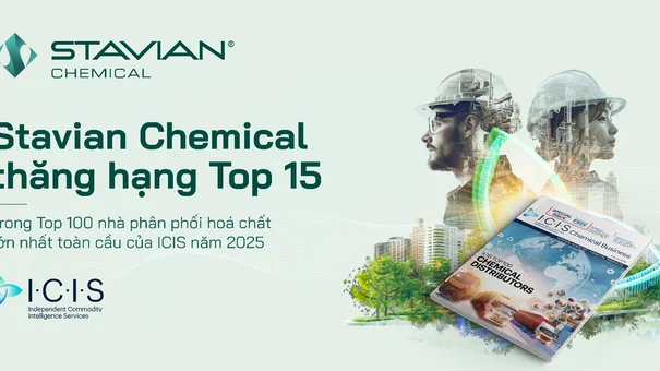 Stavian Hóa chất lọt top 15 trong 100 nhà phân phối hóa chất lớn nhất toàn cầu