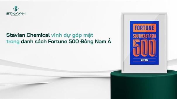 Stavian Hóa chất được Fortune vinh danh vào Top 219 doanh nghiệp lớn nhất Đông Nam Á