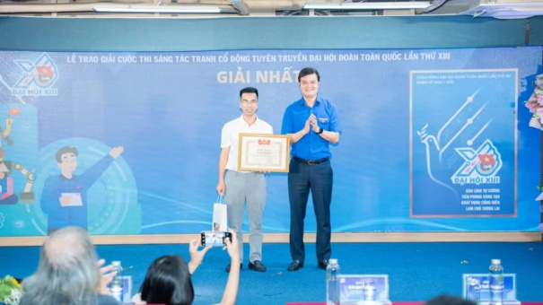 Trao giải cuộc thi sáng tác tranh cổ động tuyên truyền Đại hội Đoàn toàn quốc lần thứ XIII