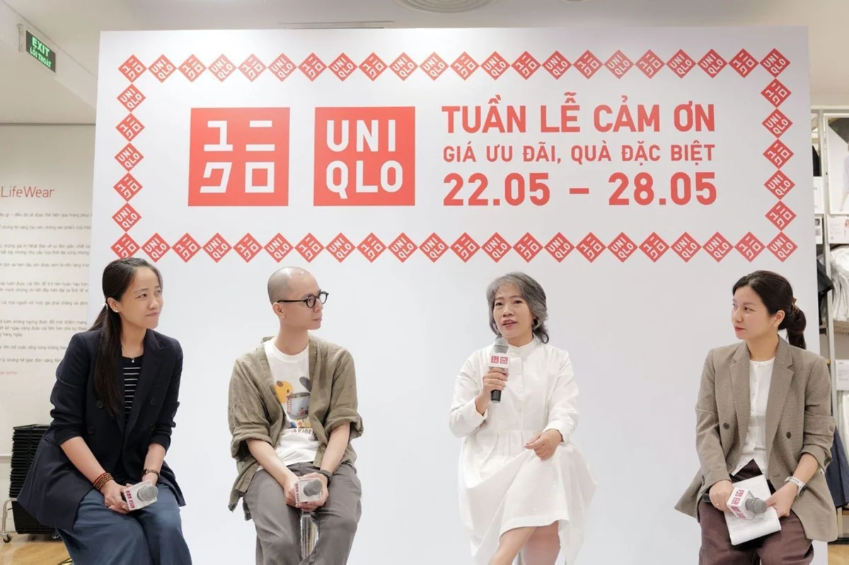 Bà Nguyễn Thị Việt Hà (áo trắng) - đại diện Trường Đại học Kiến trúc TP.HCM chia sẻ về dự án “Bản đồ địa phương”